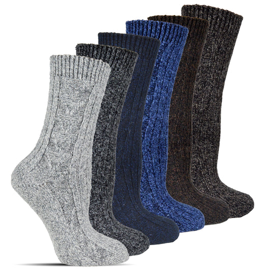 Frostfighter Herren Wintersocken warme Norweger Socken (5x Paar) Baumwolle Wolle