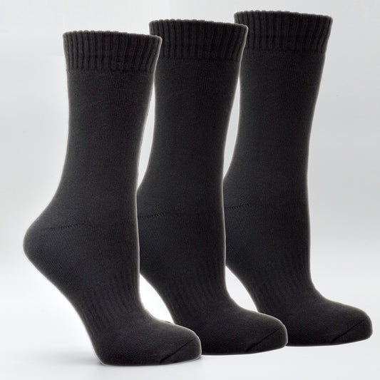 Frostfighter Herren Thermosocken Schwarz (6x Paar) Winter Ski Vollfrottee Innenfutter