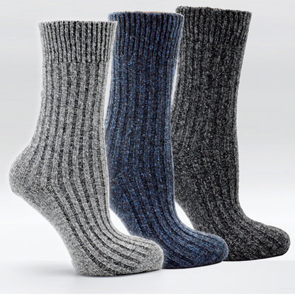 Frostfighter Herren Norweger Wintersocken (4x Paar) Thermosocken mit Wolle, Anthrazit Blau Grau…